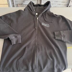 rare HBO Store Shop Game of Thrones Black Hoodie jacket sweatshirt